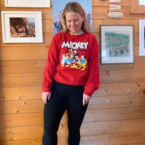 Mickey and Friends crew neck sweatshirt size M